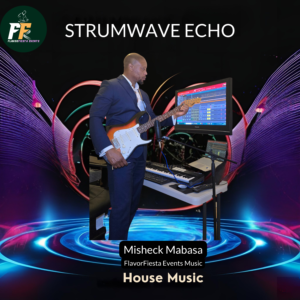 Strumwave Echo Cover image showcasing the making of the track. Smooth guitar vibes, deep atmospheres & rhythmic waves—pure sonic bliss. Hit play & drift away! 🎶