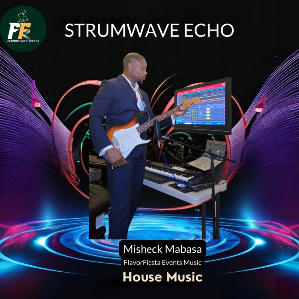 Strumwave Echo Cover image showcasing the making of the track. Smooth guitar vibes, deep atmospheres & rhythmic waves—pure sonic bliss. Hit play & drift away! 🎶